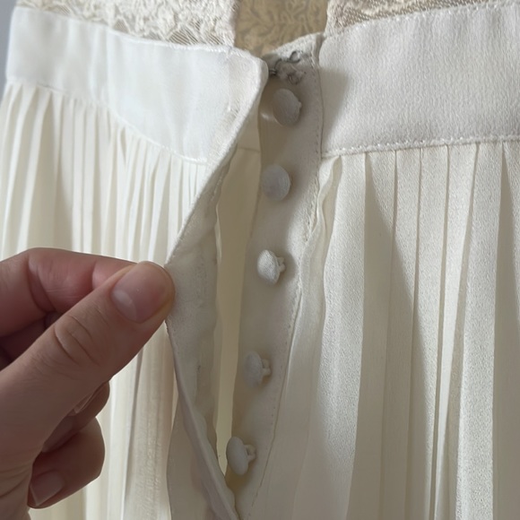 Off white high low dress with low back - Picture 4 of 7